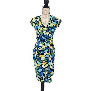 Maggy London NWT Printed Wrap Dress Size 2